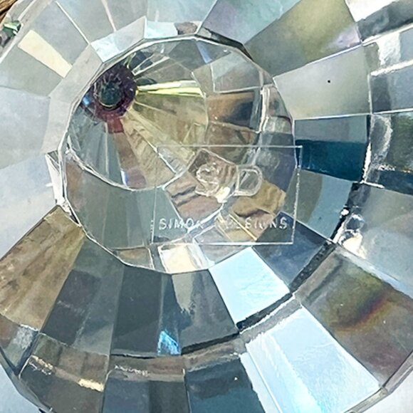 Simon Design SD Clear Iridescent Crystal Christmas Tree Red Star - Picture 4 of 4